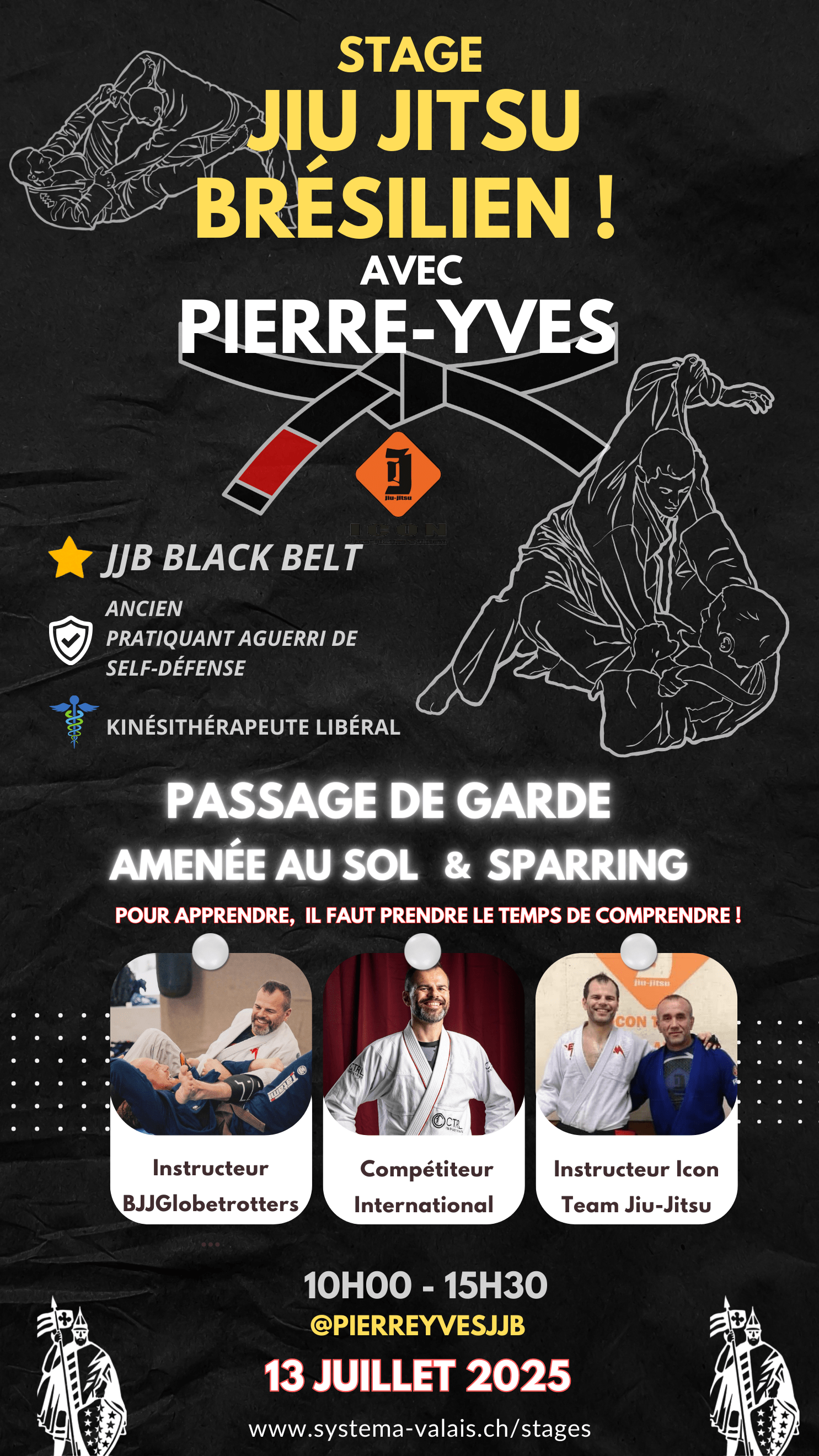 13 JUILLET 2025 - Stage de Jiu-jitsu Brésilien – Passage de Garde & Amenées au Sol
